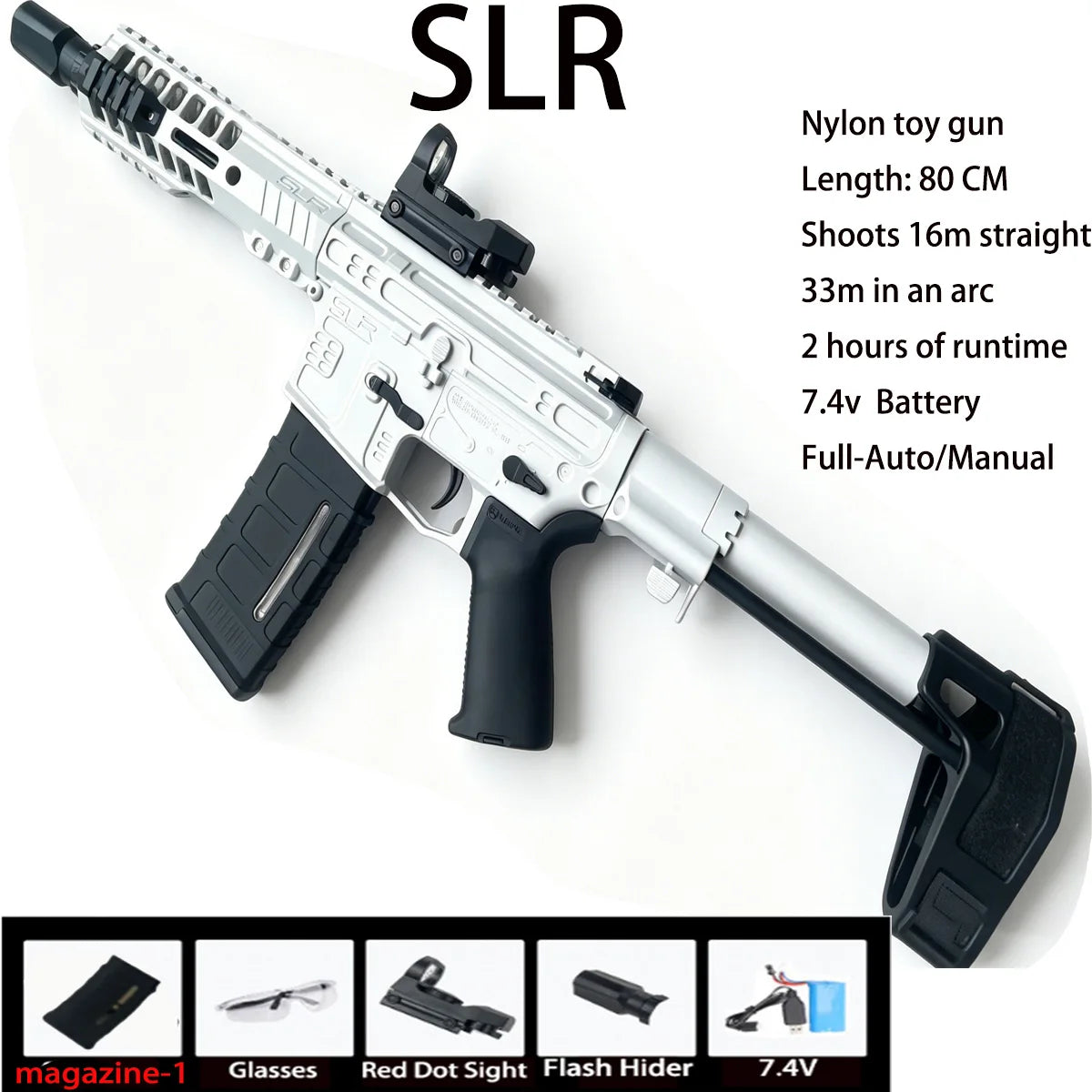 SLR Gel Blaster-White