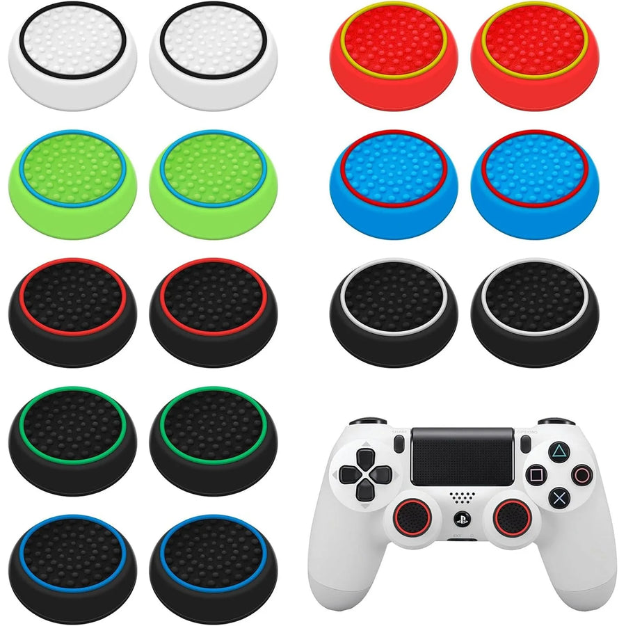 Silicone controller thumb grips, 16-piece set