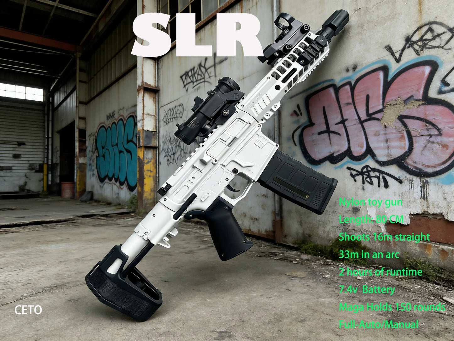SLR Gel Blaster-White