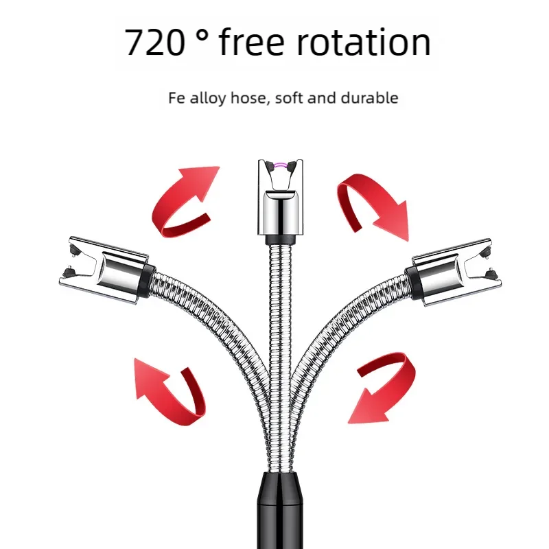 Windproof USB arc lighter flexible neck – view 3