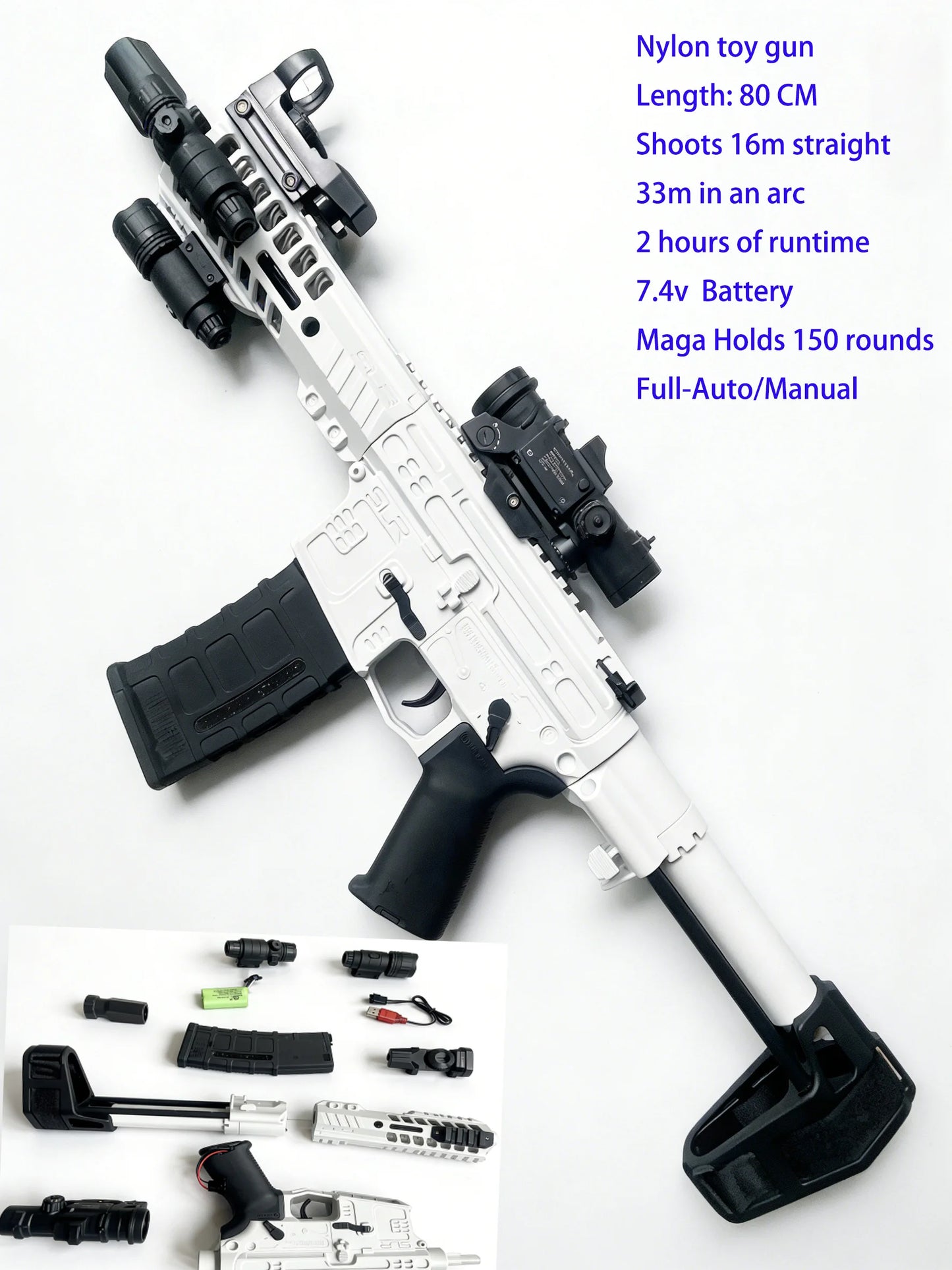 SLR Gel Blaster-White
