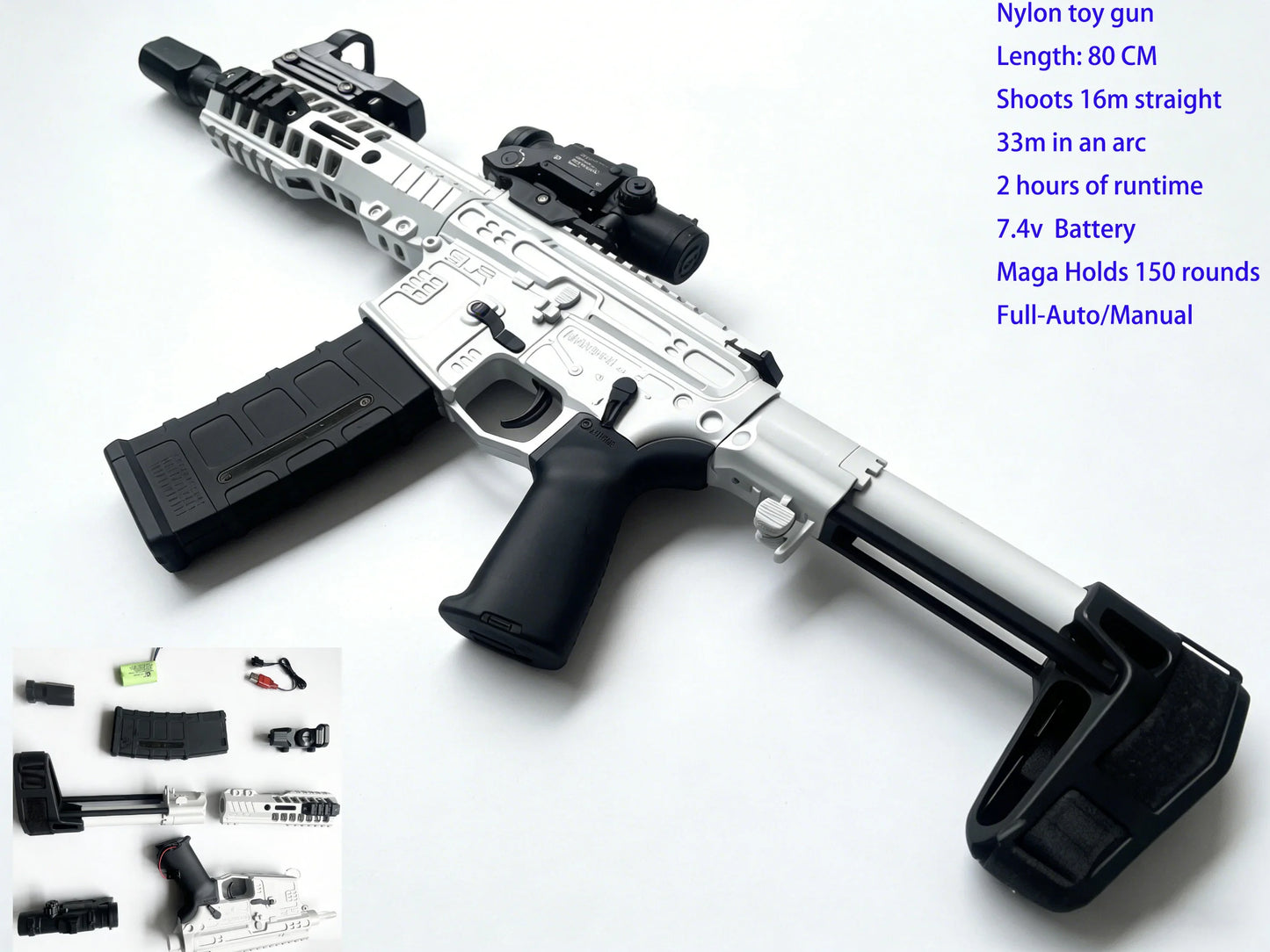 SLR Gel Blaster-White